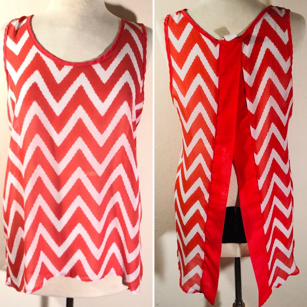 3/$10 Split-back tank w zig-zag L